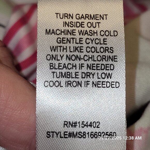 Cactus Pearl Robe Flamingos Striped Soft Size L - Picture 7 of 7